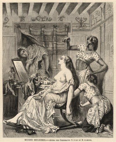 Mundus muliebris, según la célebre pintura de Boulanger de English School