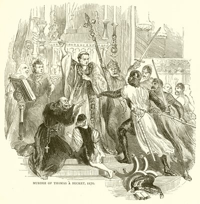 Asesinato de Thomas a Becket, 1170 de English School