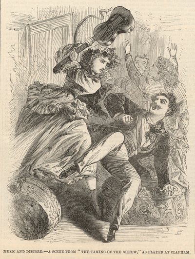 Música y discordia; Una escena de La fierecilla domada interpretada en Clapham de English School