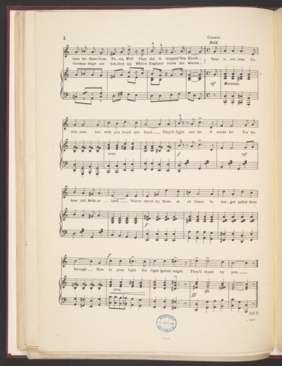 Partitura musical de la canción "We