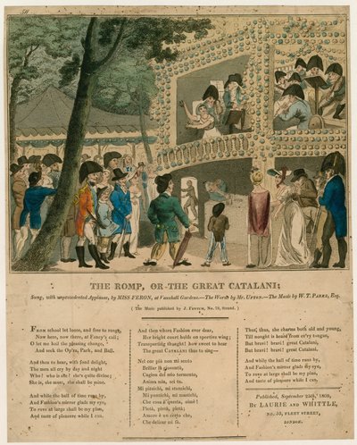 Partitura musical; The Romp; o, La Gran Catalani de English School
