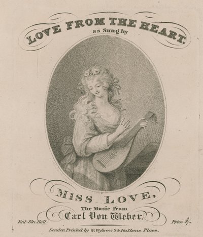 Partitura musical de Love from the Heart cantada por Miss Love de English School