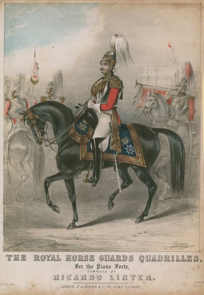 Partitura musical para The Royal Horse Guards Quadrilles de English School