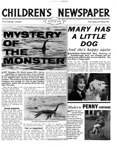 El misterio del monstruo, portada de 