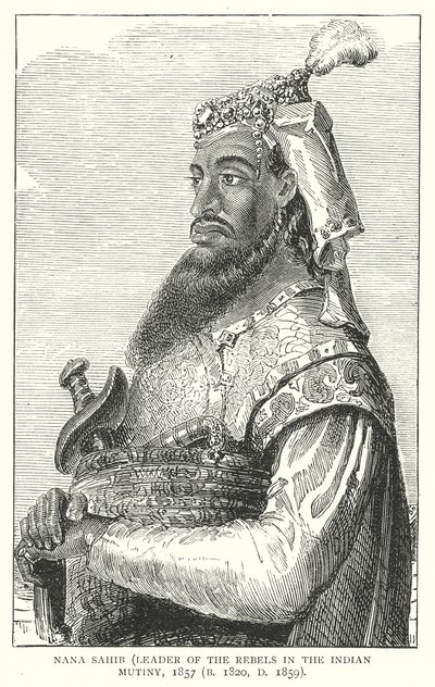 Nana Sahib (grabado) de English School