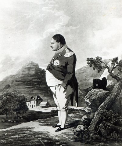 Napoleón en la isla de Santa Elena, 1820 de English School