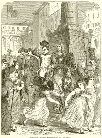 Napoleón I entrando en la ciudad de Milán de English School