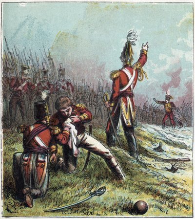 Guerra Napoleónica: La Batalla de La Coruña en España el 16/01/1809: enfrentó al ejército francés con el ejército inglés y vio la muerte del comandante británico Sir John Moore (1761-1809). 