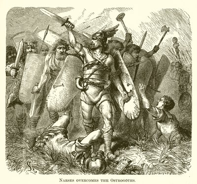 Narsés vence a los ostrogodos de English School
