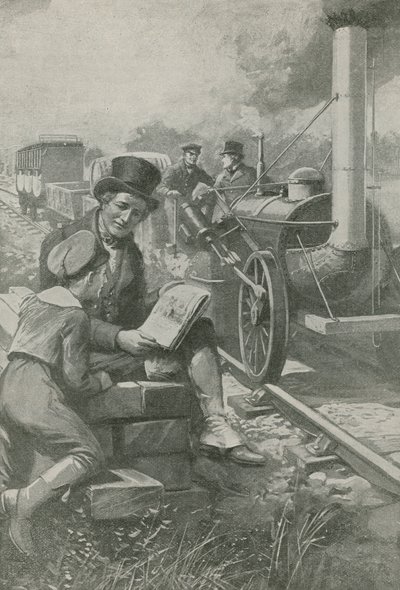 Nasmyth dibuja el motor de Stephenson de English School