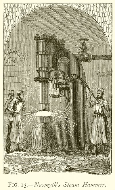 Martillo de vapor de Nasmyth de English School