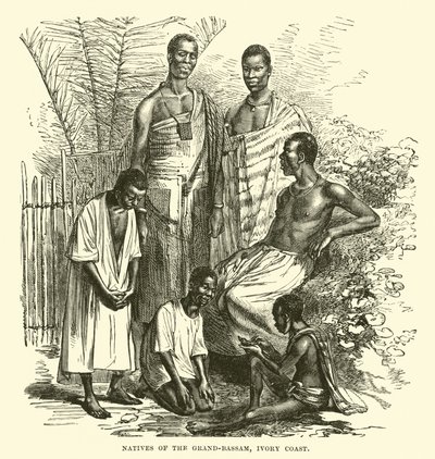 Nativos del Grand-Bassam, Costa de Marfil de English School