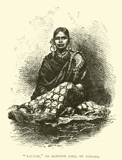 Nautch, o Bailarina, de Baroda de English School