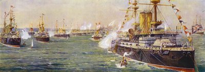 Revisión naval en Spithead para el Jubileo de Diamante de la Reina Victoria de English School