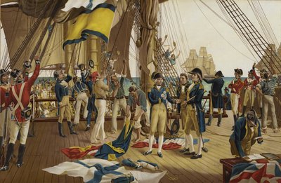La última señal de Nelson en Trafalgar de English School
