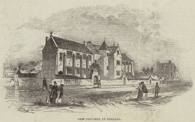 Nuevo convento en Chelsea (grabado) de English School
