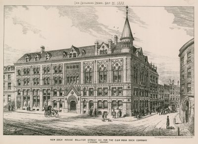 New Dock House Billiter Street, Londres EC, para la East and West India Dock Company de English School