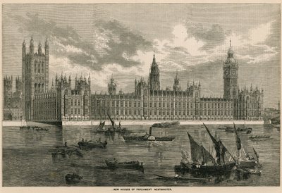 Nuevas Casas del Parlamento, Westminster, Londres de English School