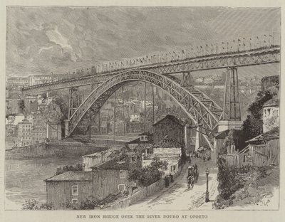 Nuevo Puente de Hierro sobre el Río Duero en Oporto de English School