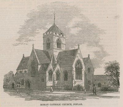 Nueva Iglesia Católica Romana cerca de los Muelles de las Indias Occidentales de English School