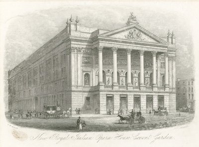 Nueva Real Casa de la Ópera Italiana, Covent Garden, Londres de English School