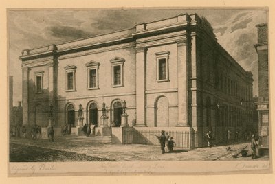 Nuevo Teatro Real, Drury Lane, Londres; B Wyatt, Arquitecto de English School