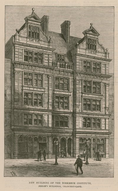 Nuevo edificio del Instituto Birkbeck, Breams Buildings, Chancery Lane, Londres de English School