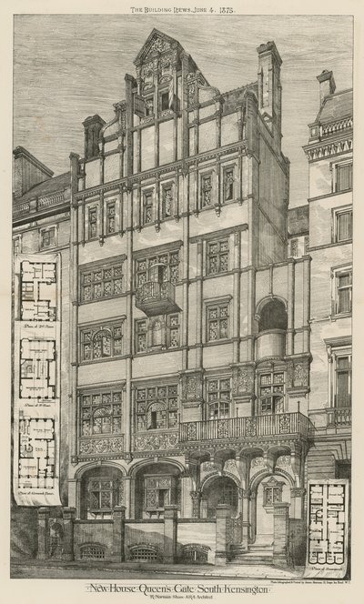 Casa nueva, Queens Gate, South Kensington, Londres de English School