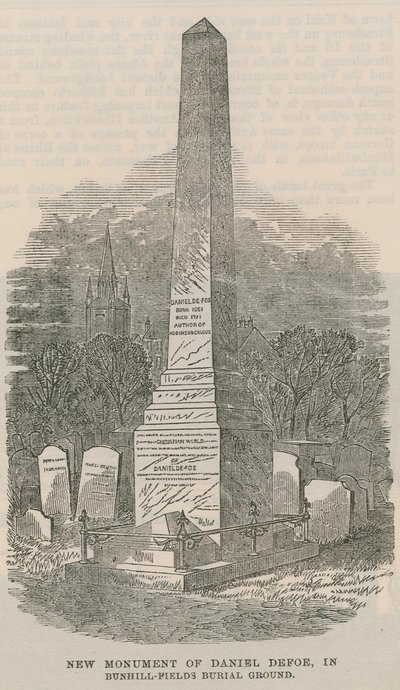 Nuevo monumento de Daniel Defoe de English School