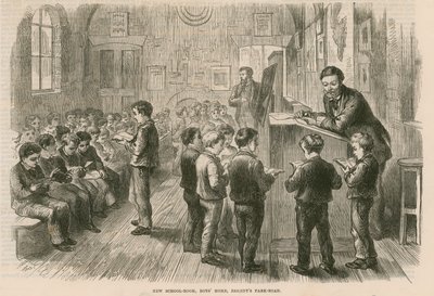 Nueva sala de la escuela, Boys Home, Regents Park Road, Londres de English School