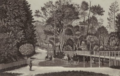 Newbury: Sandleford Water (litografía) de English School