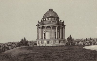 Newbury: Temple, Highclere (litografía) de English School
