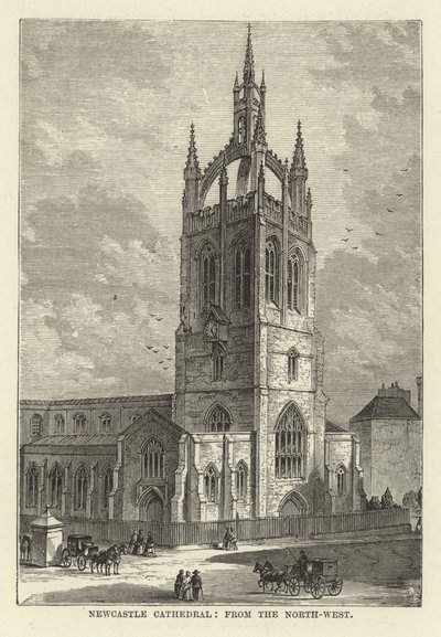 Catedral de Newcastle, desde el noroeste de English School