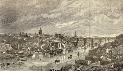 Newcastle upon Tyne en 1887 de English School