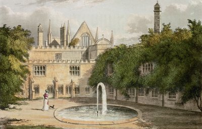 Abadía de Newstead, del Repositorio de Artes de R. Ackermann (1764-1834), 1827 de English School