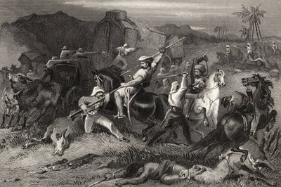 Salida nocturna y ataque a los carros de equipaje, de 