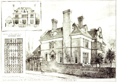 No.17 Kelston, St. Johns Avenue, de The Building News, 10 de febrero de 1882 de English School