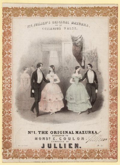 No 1 Mazurka Original de Jullien, o el Vals Cellarius de English School