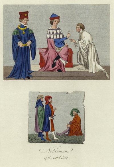 Nobles del siglo XIV de English School