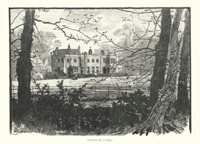 Nonsuch Park (grabado) de English School