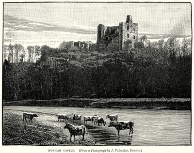 Castillo de Norham (grabado) de English School