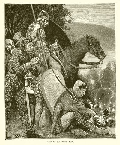 Soldados normandos, 1066 de English School