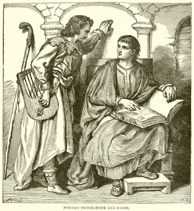 Trovador y barcaza normandos de English School