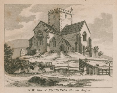 Vista noroeste de la Iglesia de Poynings en Poynings de English School