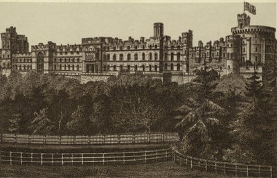 Frente norte, Castillo de Windsor (lito) de English School