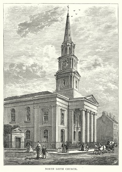 Iglesia de North Leith (grabado) de English School