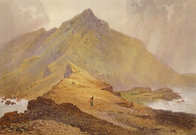 Norte de Irlanda, Calzada del Gigante (litografia en color) de English School
