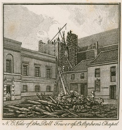Vista noroeste de la Torre de la Campana de la Capilla de San Esteban de English School