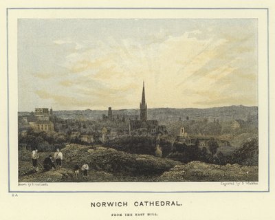 Catedral de Norwich, desde East Hill de English School