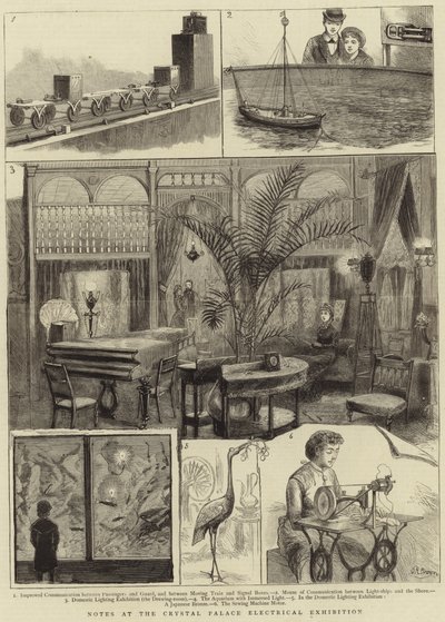 Notas en la Exposición Eléctrica del Palacio de Cristal de English School